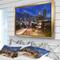 Designart - Atlanta Skyline Twilight Blue Hour - Cityscape Framed Canvas Print